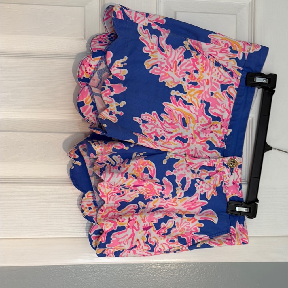 Lilly Pulitzer Blue and Pink Women's Shorts